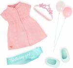 Our Generation 46 cm Birthday Party Doll in Pink Dress-Brenna - Image 3