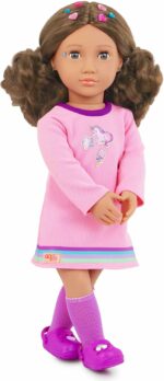 Our Generation 18" Doll with 50+ Stickers & Sticker Book Set-Finley - Image 4