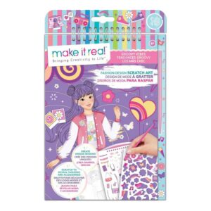 Make It Real Fashion Design Scratch Art- Groovy Vibes