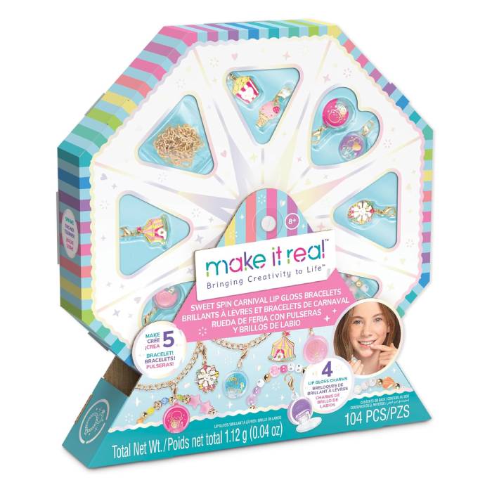 Make It Real Sweet Spins Lip Gloss Bracelet Kit Make It Real Sweet Spins Lip Gloss Bracelet Kit