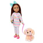 Glitter Girls 14 inch Doll Emmie With Plush Pup & Shopping Cart Playset - Image 2