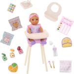Our Generation 20 cm Baby Doll with Feeding Accessories