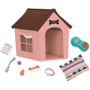 Our Generation Dog House Set for 18-inch Dolls & Plush Pets