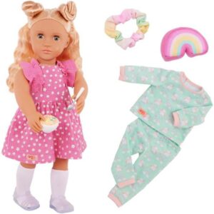 Our Generation Doll Gillian with Pink Dress And Accessories -18 inch