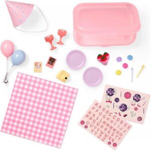Our Generation Party Accessories With Plastic Case