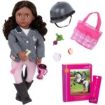 Our Generation Posable 18-inch Equestrian Doll & Storybook-Rashida