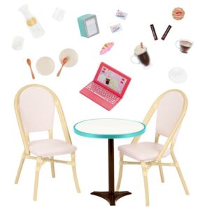Our Generation Table & Chairs Furniture Set for 46 cm Dolls