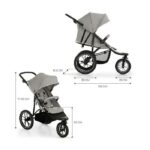 Kinderkraft Pushchair HELSI 2 Stroller -Light Grey - Image 5