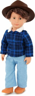 Our Generation 18-inch Boy Doll Dustin in Western-Style Country Outfit - Image 2