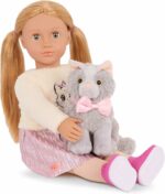 Our Generation 46 cm Doll Sheela & Pet Cat Plush Set - Image 4