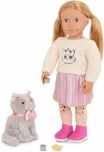 Our Generation 46 cm Doll Sheela & Pet Cat Plush Set - Image 3