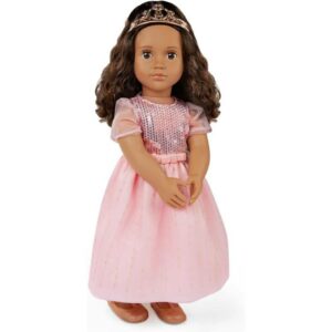 Our Generation 18-inch Doll Estrella with Pink Gown & Tiara