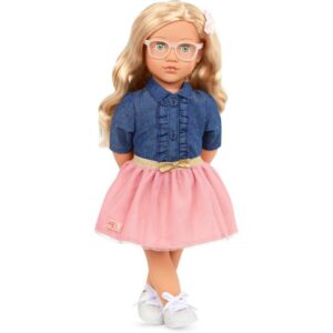 Our Generation 18-inch Doll with Glasses Emily