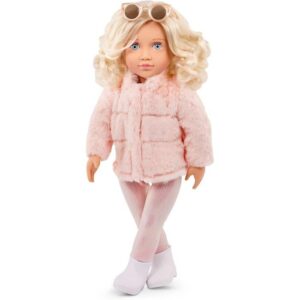 Our Generation 18 inch Fashion Doll Ava with Pink Faux Fur Coat 1 Le3ab Store