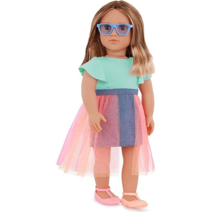 Our Generation 18-inch Fashion Doll Lisa in Tulle Skirt Outfit Our Generation 18-inch Fashion Doll Lisa in Tulle Skirt Outfit