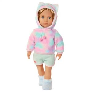 Our Generation 46 cm Mandy Doll with Cat-Themed Pajama