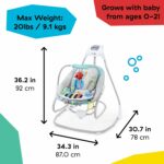 Baby Einstein 4-in-1 Musical Swing & Rocker, with Piano Toy - Image 9