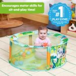 Bright Starts Rowdy Rainforest Stow & Go Baby Ball Pit with 20 Balls & 3 Ball Drops - Image 3