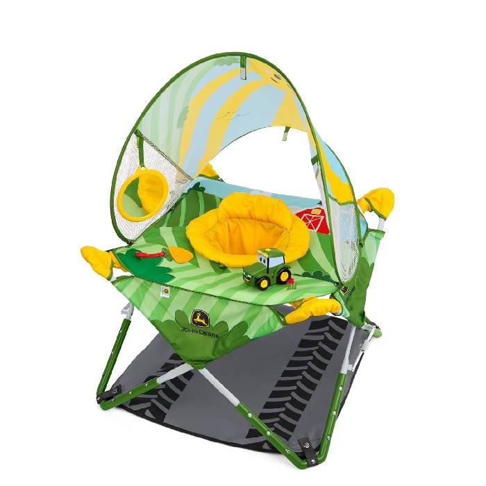 Bright Starts John Deere Pop 'N Jump Portable Baby Jumper Bright Starts John Deere Pop 'N Jump Portable Baby Jumper