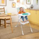 Bright Starts Dine Delight Compact Folding High Chair with 3-Section Plate - Image 8