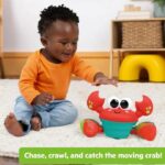 Bright Starts Rockin Crawling Crab Interactive Baby Toy with Music & Dancing-Red - Image 2