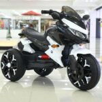 Kids Electric Motorbike - White - TG - Image 3